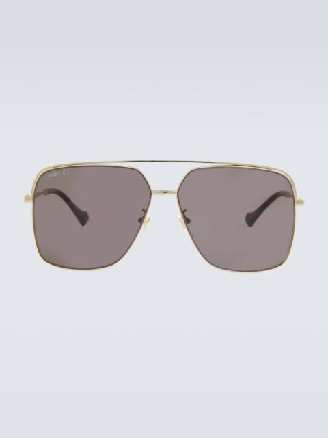 Aviator metal sunglasses