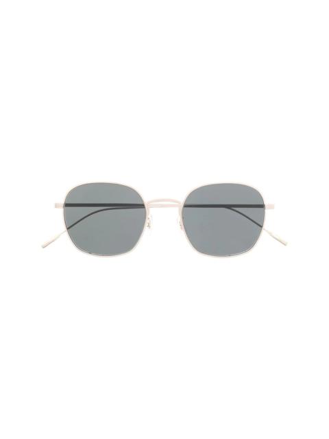 Adès square-frame titanium sunglasses