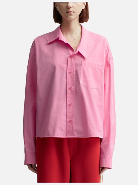 ASYMMETRIC COLLAR SHIRT