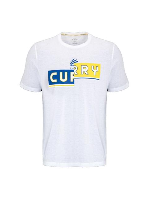 Under Armour Curry Logo T-shirt 'White' 1377543-100
