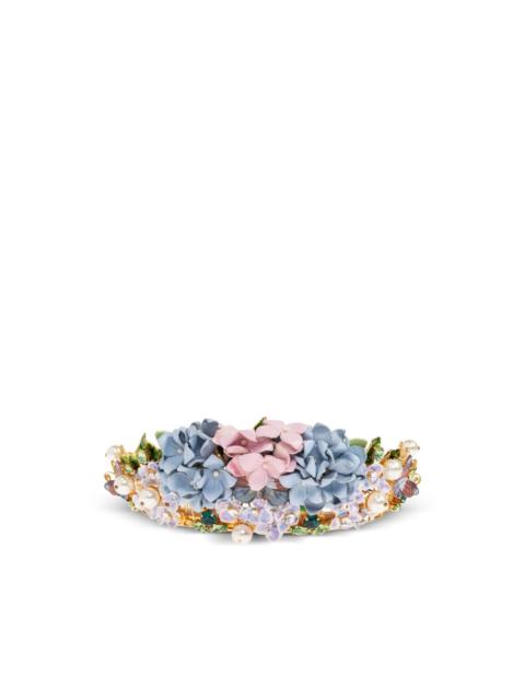 floral-embellished headband