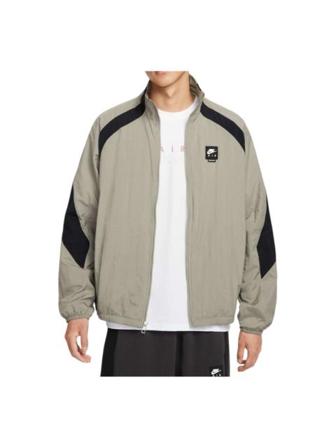 Nike Air Woven Track Jacket Loose Fit 'Light Army Black' HV0881-320