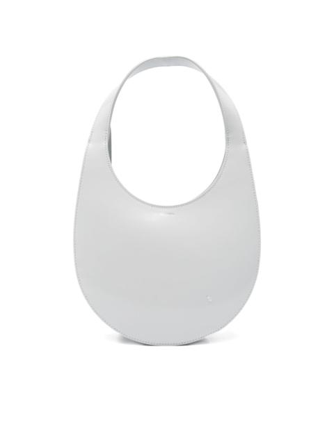 Swipe leather backpack