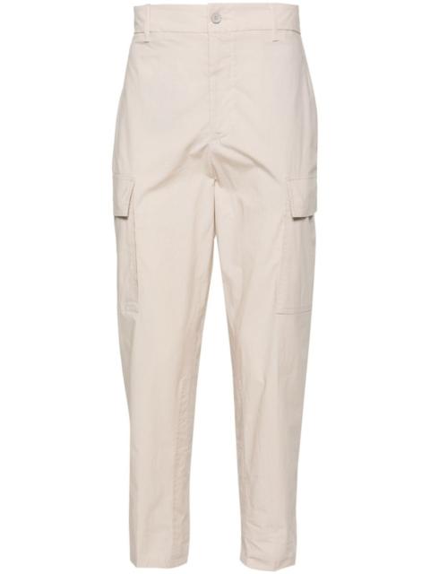 straight-leg poplin trousers
