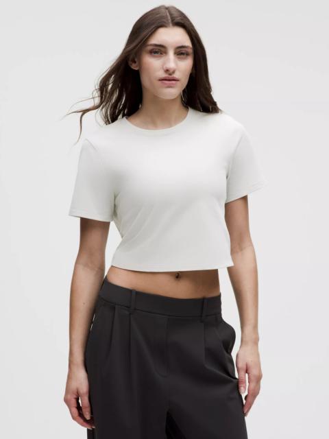 Tie-Hem Heavyweight Cotton T-Shirt