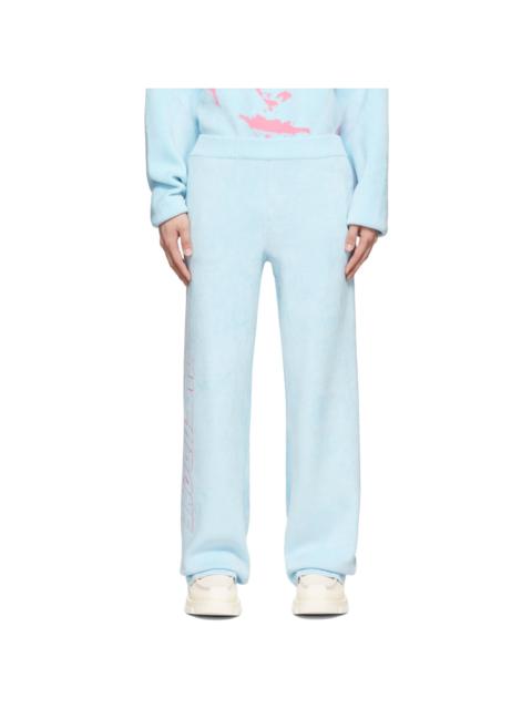 Blue Viscose Lounge Pants