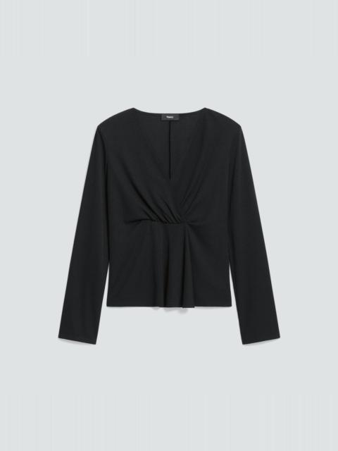 Gathered Top in Crepe Jersey