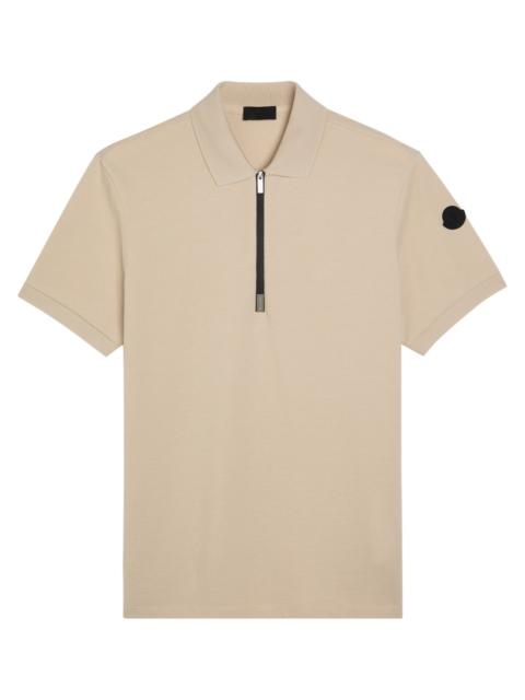 Moncler Half-zip Piqué Cotton Shirt