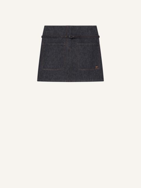 2-POCKET DENIM SKIRT