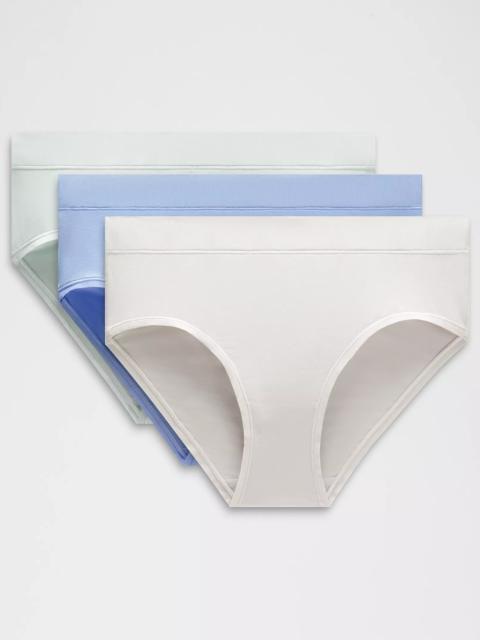 UnderEase High-Rise Bikini Underwear *3 Pack