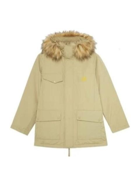 New Balance Fur Collar Warm Windproof Jacket 'Beige' AMJ23371-KH