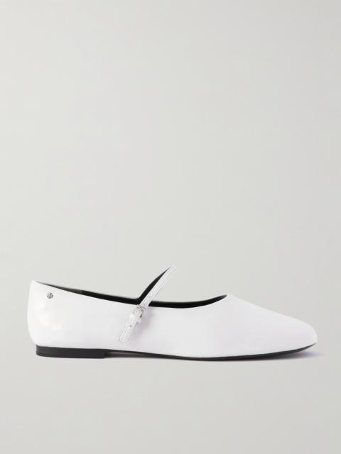 Mary Jane Leather Ballet Flats