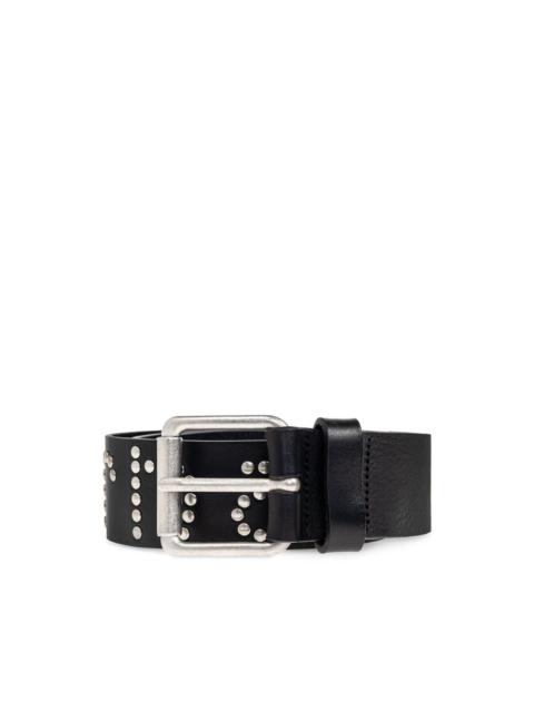 studded leather belt