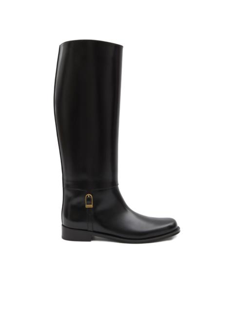 Julia calf-leather buckle boots