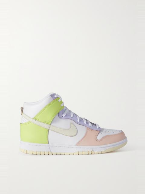 Dunk High leather sneakers