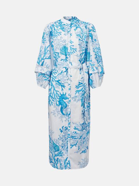 Cathy printed cotton shirt dress