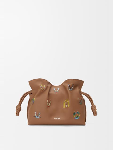 Cats mini Flamenco clutch in nappa calfskin