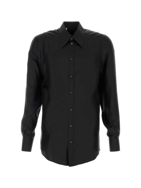 Black Satin Shirt