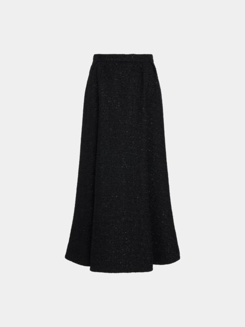 SEQUIN TWEED LONG SKIRT