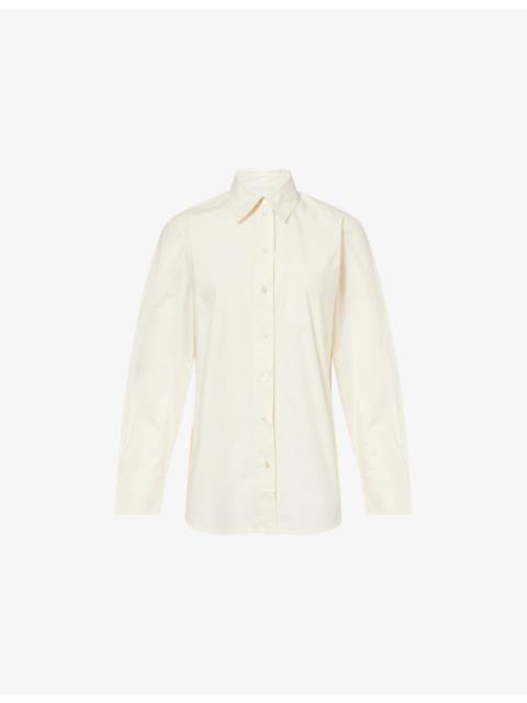 Nicci Relaxed-Fit Cotton-Poplin Shirt
