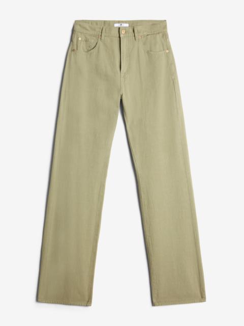 Linen Blend Tess Trouser in Palm
