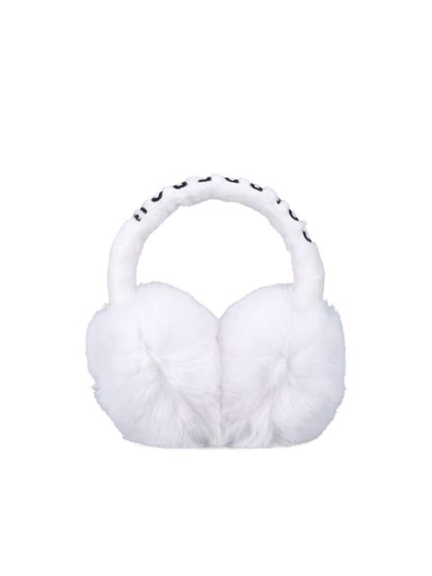 faux-fur earmuffs