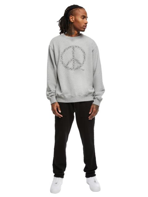 PEACE SIGN SWEATSHIRT IN GREY