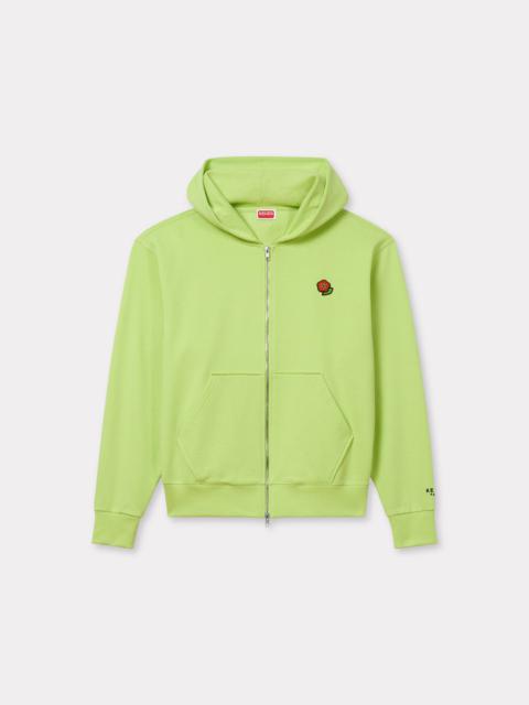 'KENZO Pop' embroidered zipped hoodie in cotton