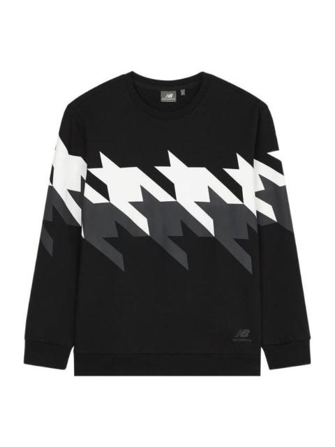 New Balance Sweatshirt 'Black White Grey' 5CC37253-BK