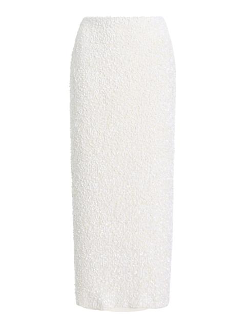 Leto Sequined Skirt ivory