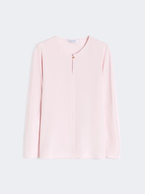 Silk crêpe de Chine blouse - PINK