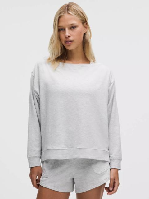 BeCalm Oversized Boatneck Long-Sleeve Shirt