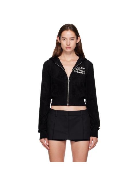 Black 'Club AMIRI' Cropped Hoodie