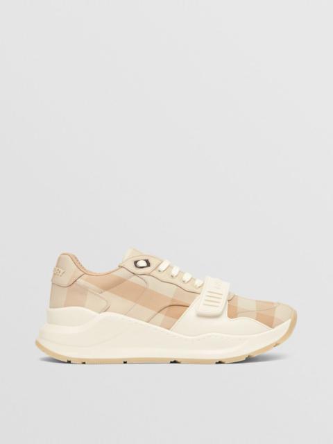 Check Cotton Sneakers