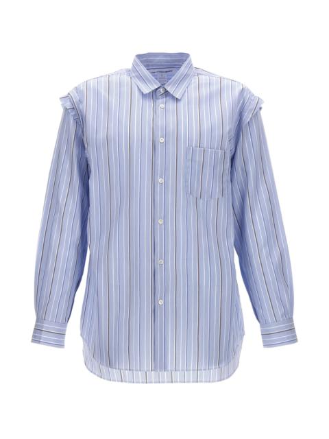 Unfinished striped shirt