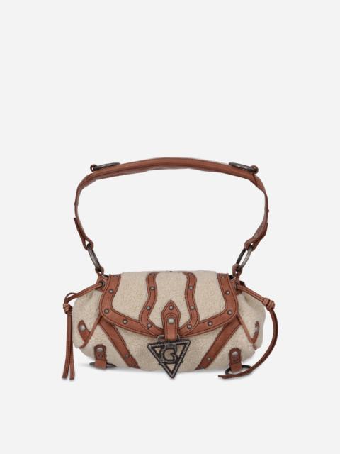 Mini Claudia Fur Bag Off White