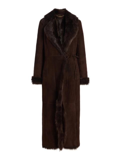 Joni Ladylike 90s Shearling Coat brown