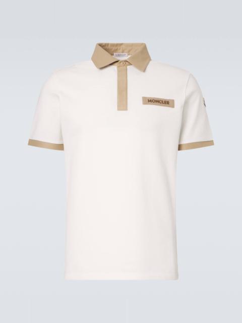 Logo cotton piqué polo shirt