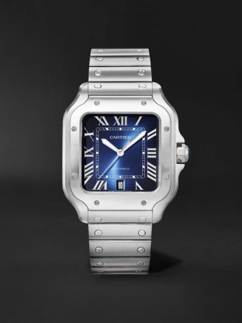 Santos de Cartier Automatic 39.8mm Interchangeable Stainless Steel and Alligator Watch, Ref. No. WSS