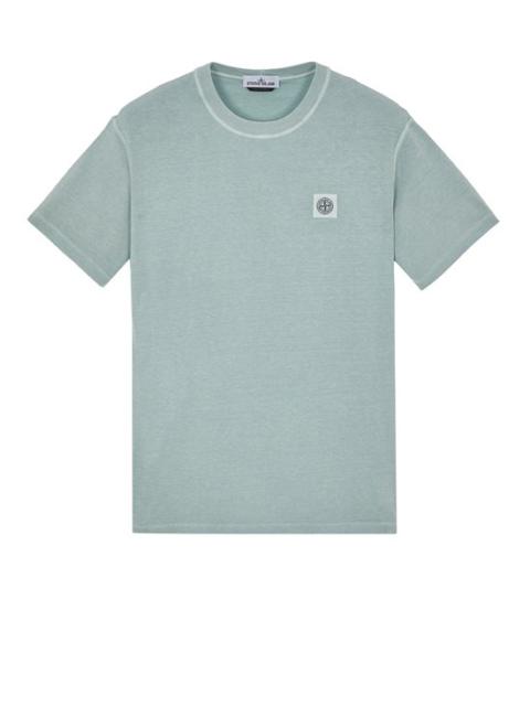 23757 ORGANIC COTTON_ 'FISSATO' EFFECT SKY BLUE