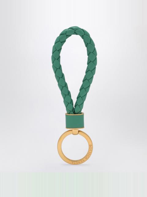 Mermaid keyring in woven leather