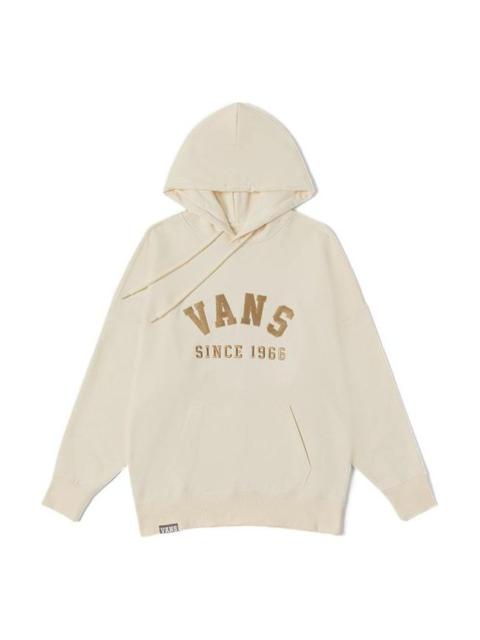 (WMNS) Vans Prep School Logo Hoodie 'Beige' VN0002S93KS