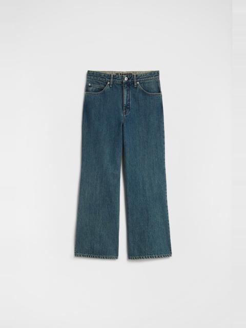 Flared Denim Trousers