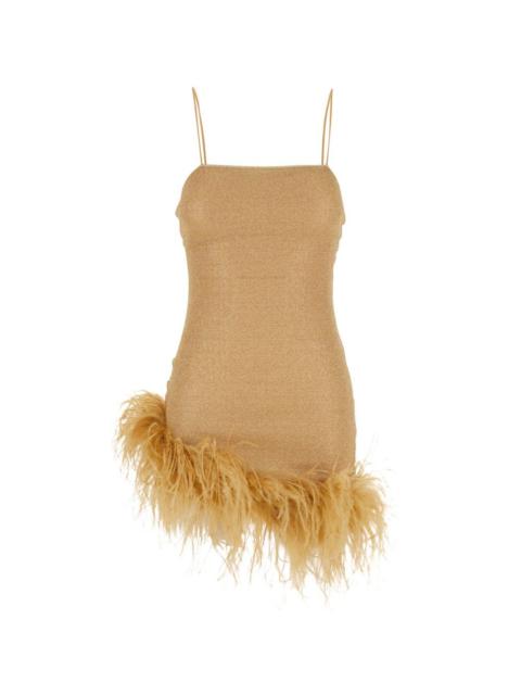 Lumière Plumage sleeveless mini dress