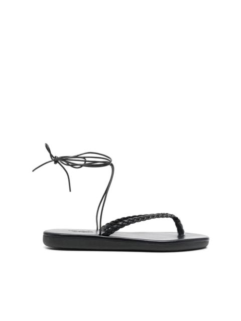 braided open-toe sandals