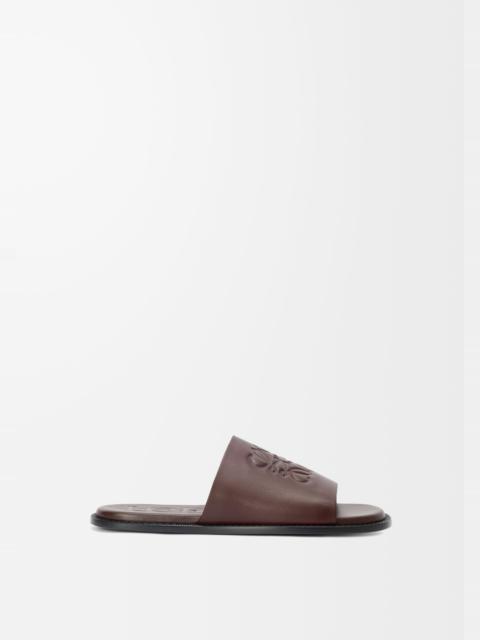 Flex Anagram slide in soft calfskin