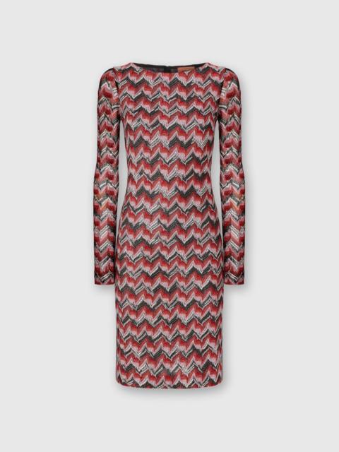 Midi Dress with Boat Neck