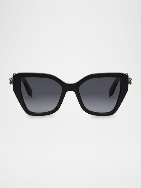 Serpenti Acetate Butterfly Sunglasses