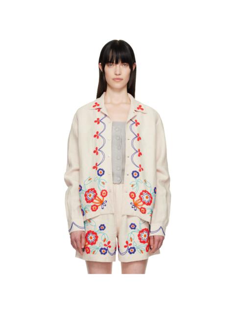 Off-White Beaded Garden Party Shirt