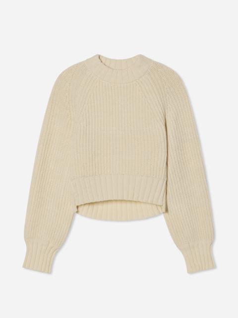 Wool Blend Cropped Sweater
